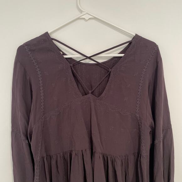 Flowy Boho Open Back Alter’d state Top Size S Black - Picture 4 of 7